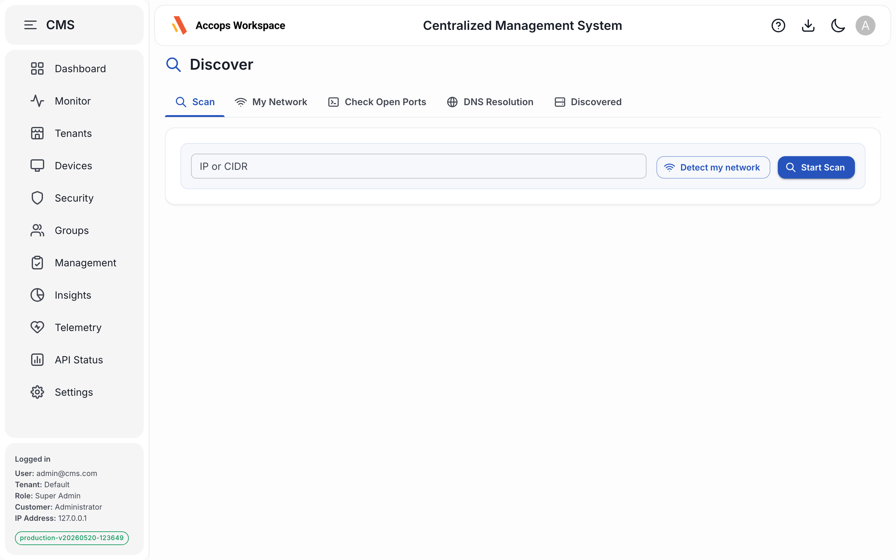 Network Scanner — discover unmanaged hosts on local subnets